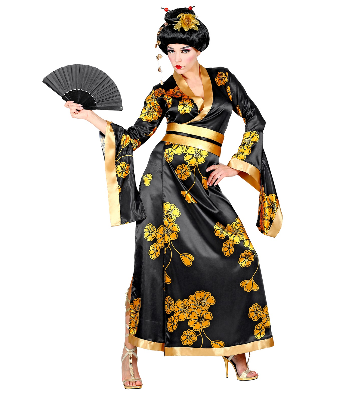 Costume Vestito Abito Travestimento Carnevale Cosplay Adulto Donna Giapponese Geisha - 0153