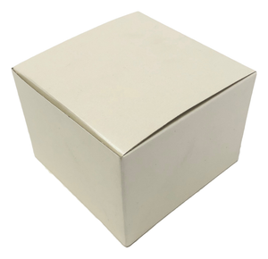 Bomboniera Astuccio Cubo Avorio 11 CM Scatolina Kit 10 Pezzi Senza Confetti