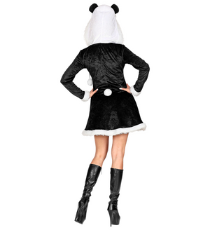 Costume Vestito Abito Travestimento Carnevale Cosplay Adulto Donna - Panda - 0205