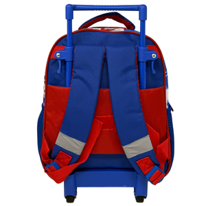 Zaino Asilo Trolley Spiderman MARVEL con Tasca Frontale 30 Cm. Manico Allungabile - Sf4302