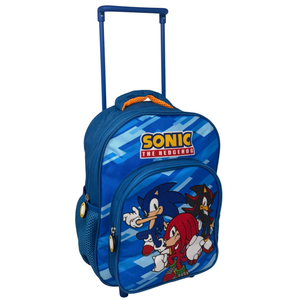 Zaino Asilo Trolley Sonic con Tasca Frontale 30 Cm. Manico Allungabile - Fu5309