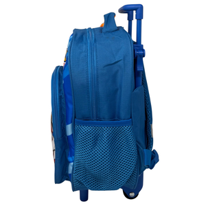 Zaino Asilo Trolley Sonic con Tasca Frontale 30 Cm. Manico Allungabile - Fu5309