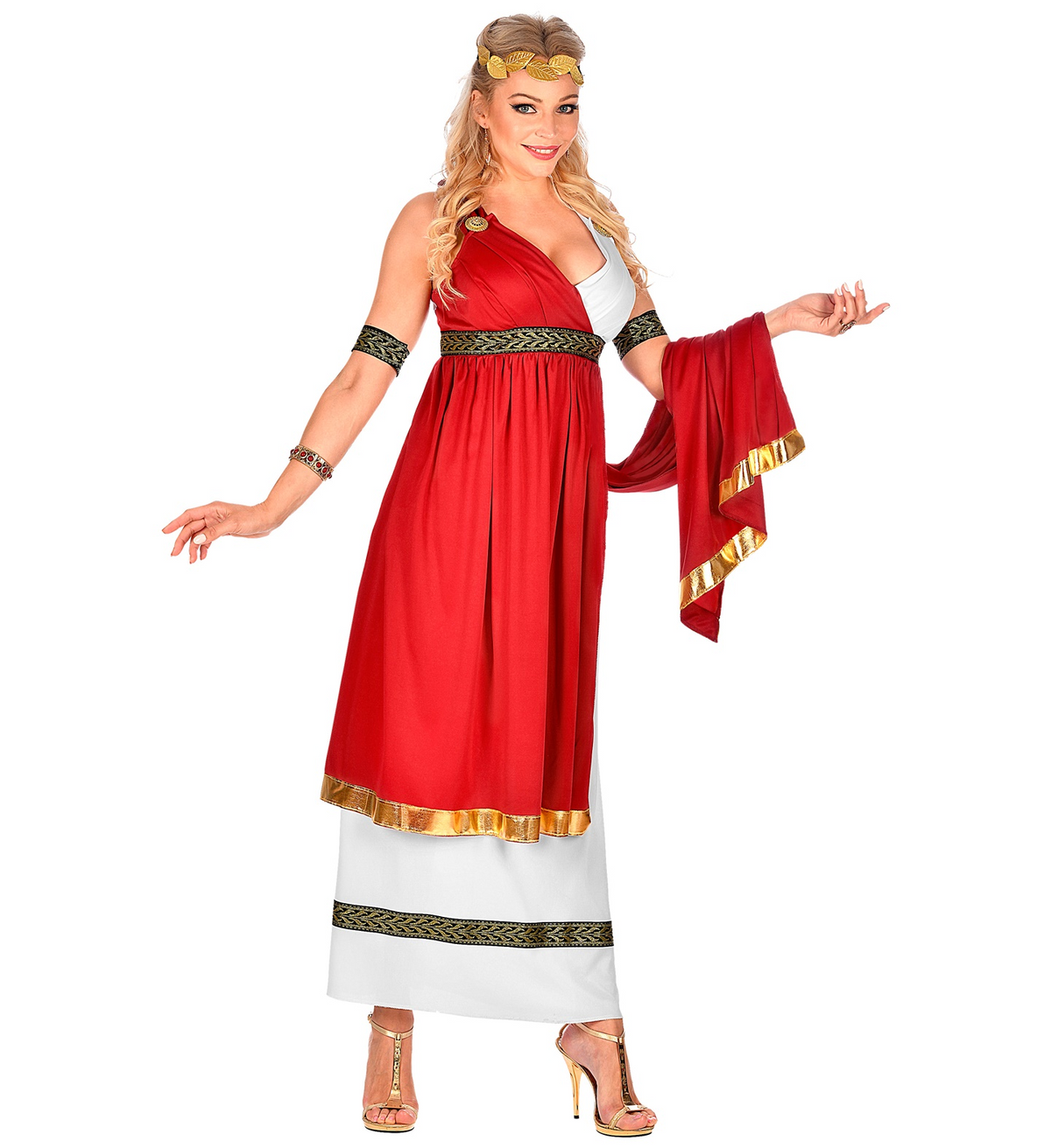 Costume Vestito Abito Travestimento Carnevale Cosplay Adulto Donna - Imperatrice Romana - 0910