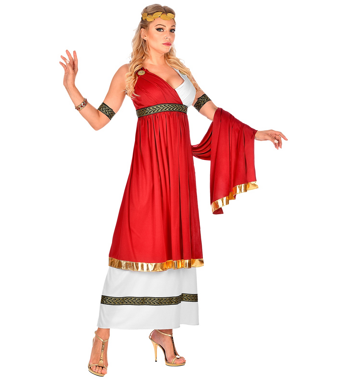 Costume Vestito Abito Travestimento Carnevale Cosplay Adulto Donna - Imperatrice Romana - 0910