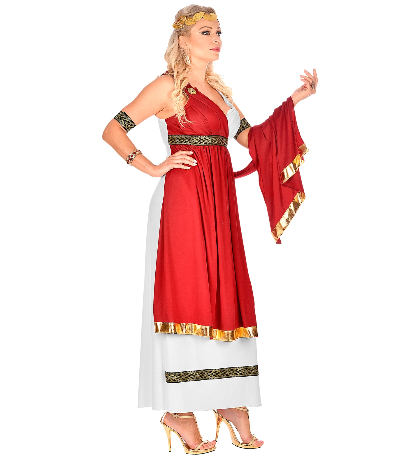 Costume Vestito Abito Travestimento Carnevale Cosplay Adulto Donna - Imperatrice Romana - 0910