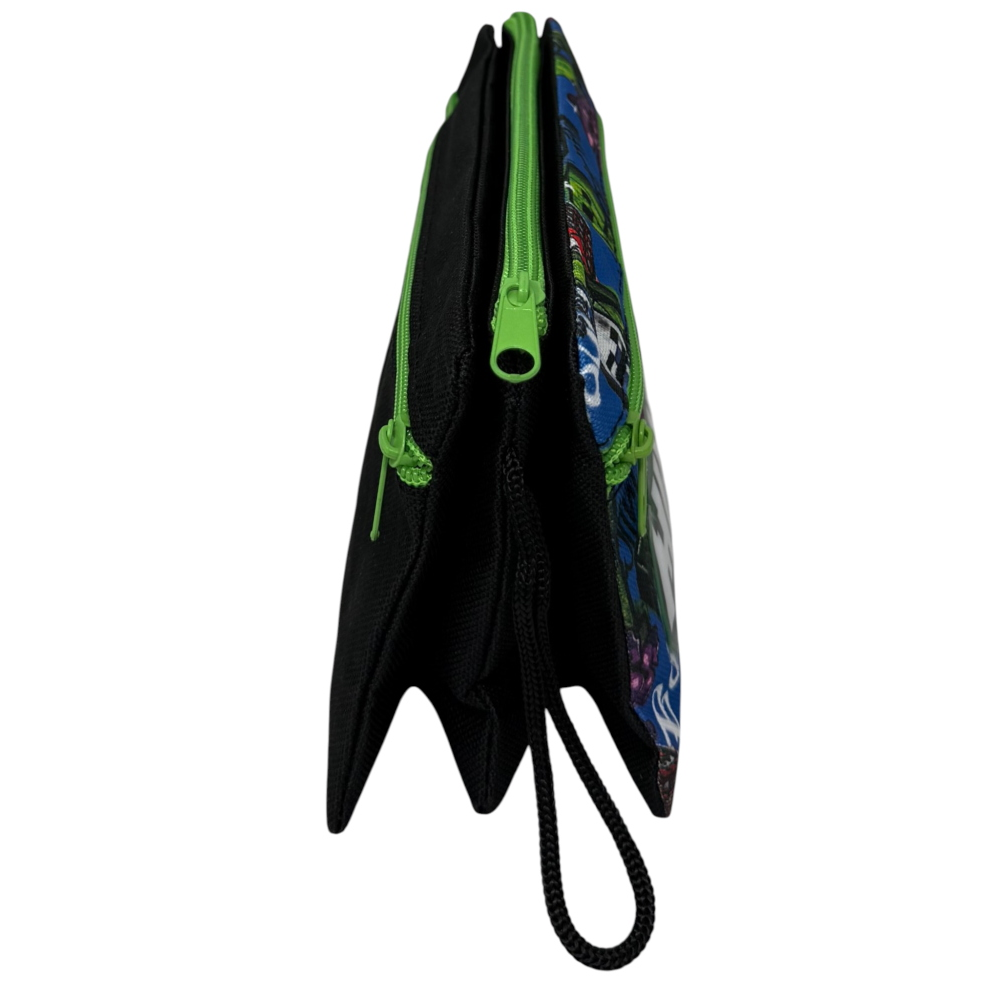 Tombolino Minecraft 3 Scomparti Bustina Astuccio Portacolori 22 CM - Fu3992
