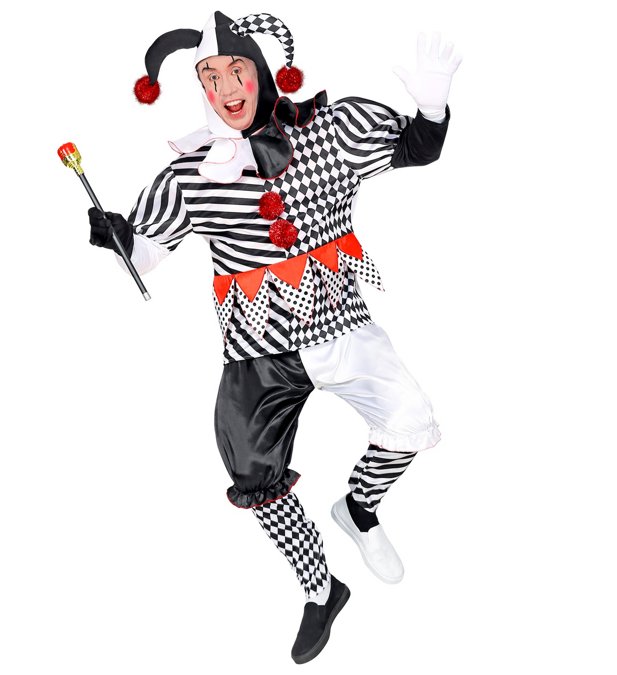 Costume Vestito Abito Travestimento Carnevale Cosplay Adulto - Arlecchino - 0950