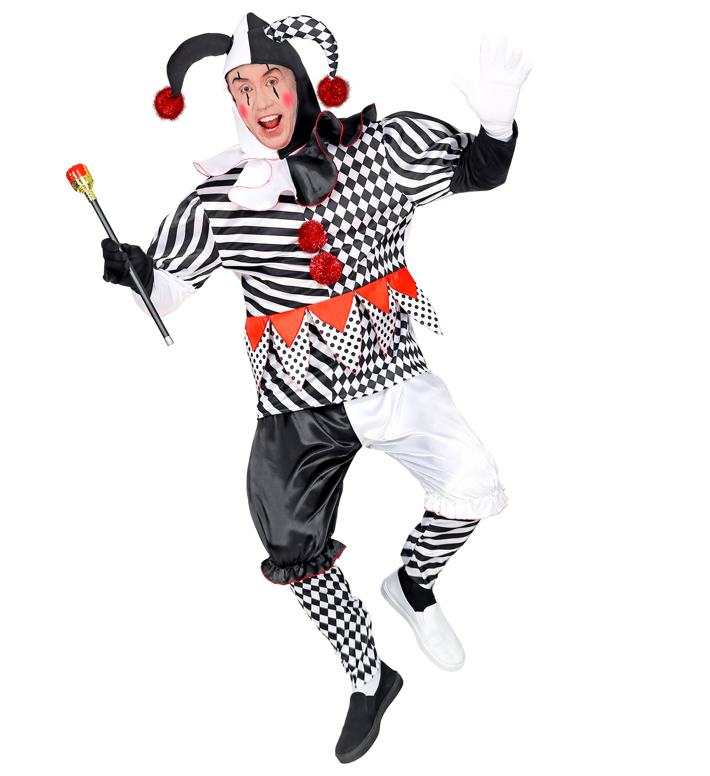 Costume Vestito Abito Travestimento Carnevale Cosplay Adulto - Arlecchino - 0950