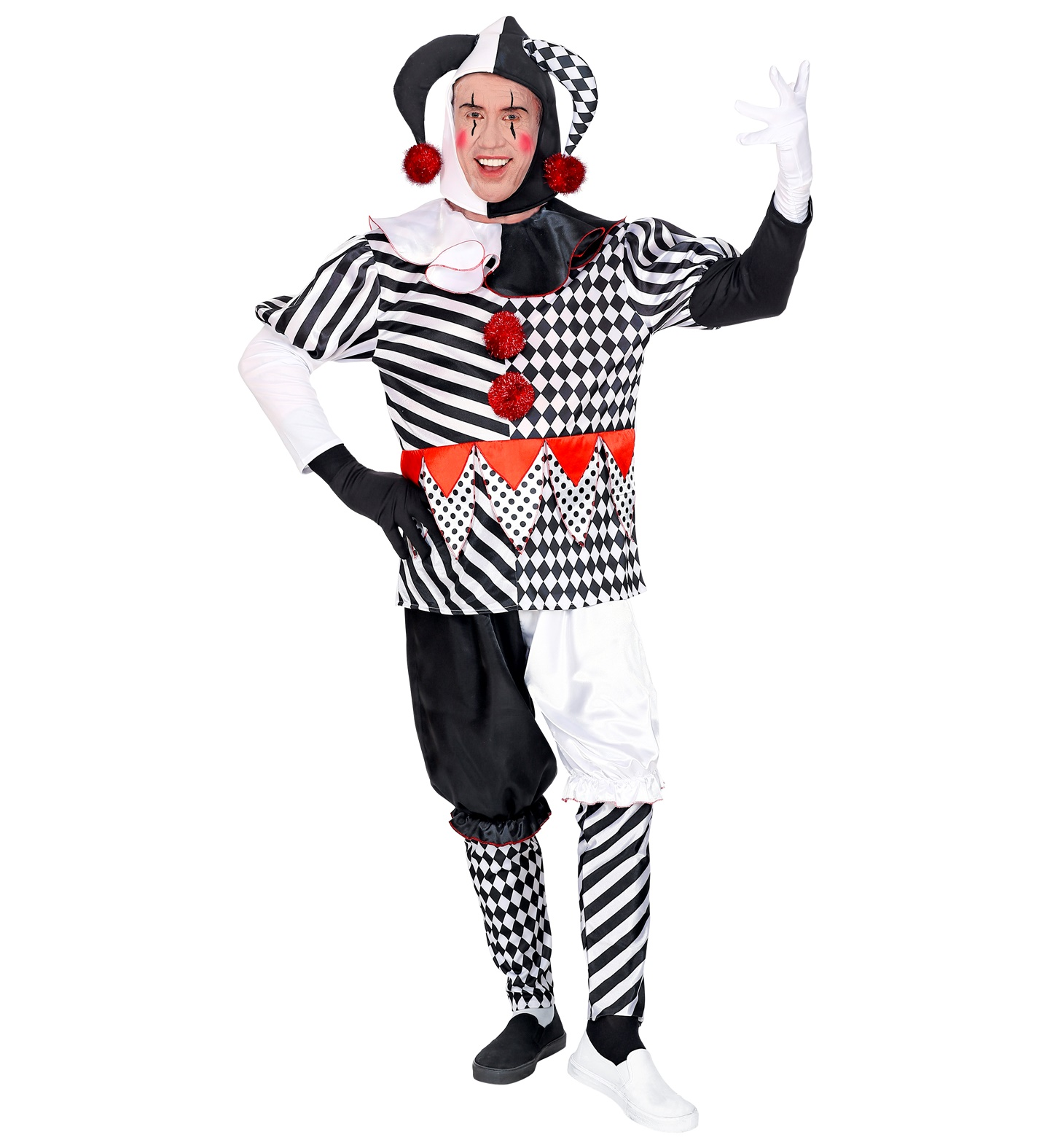 Costume Vestito Abito Travestimento Carnevale Cosplay Adulto - Arlecchino - 0950