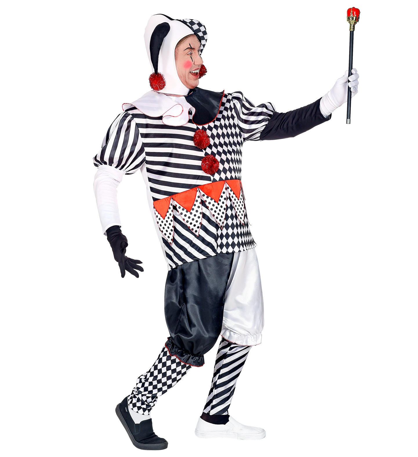 Costume Vestito Abito Travestimento Carnevale Cosplay Adulto - Arlecchino - 0950