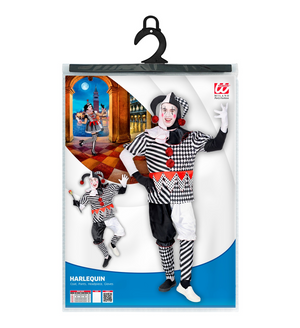 Costume Vestito Abito Travestimento Carnevale Cosplay Adulto - Arlecchino - 0950