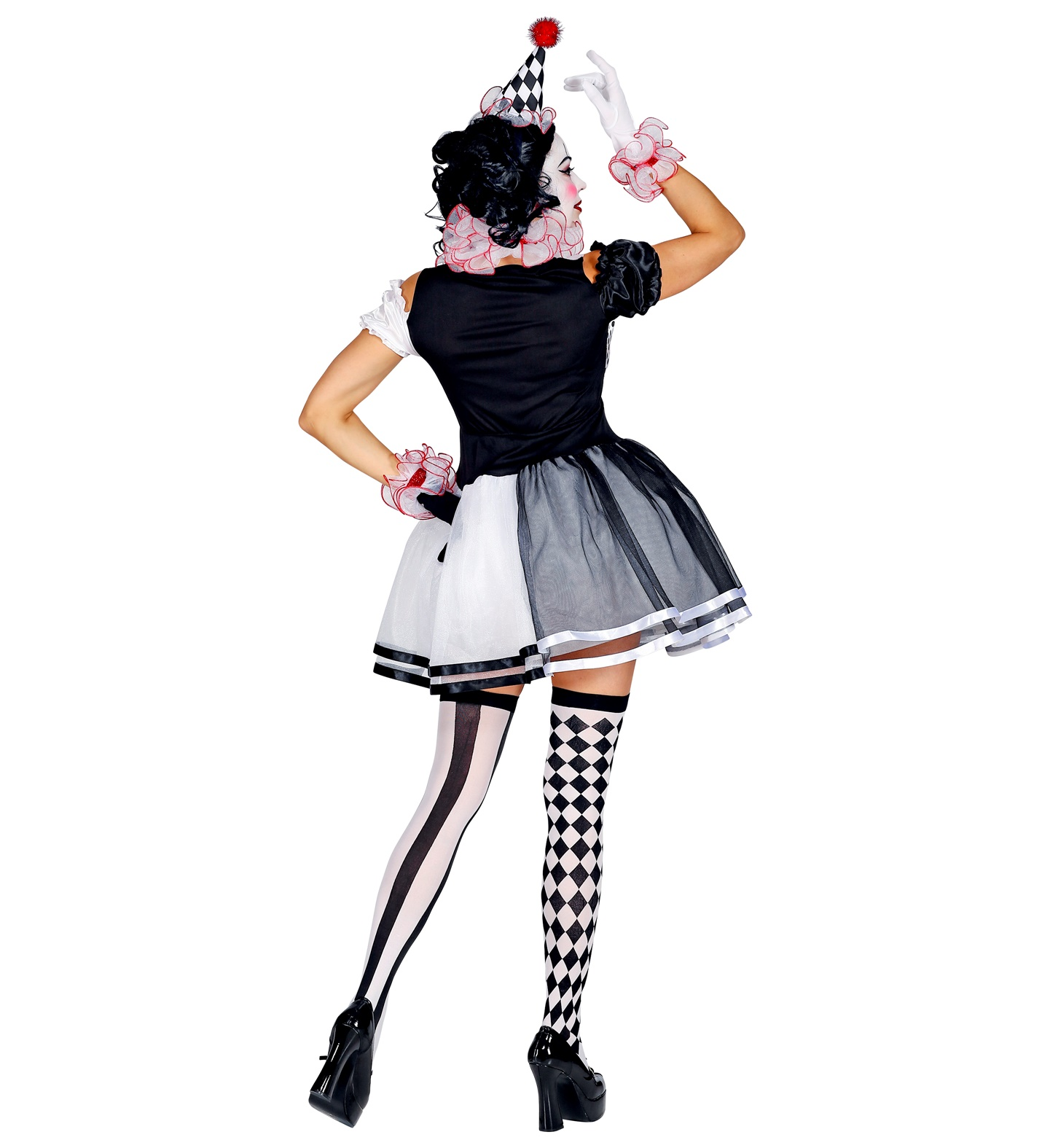 Costume Vestito Abito Travestimento Carnevale Cosplay Adulto Donna - Arlecchino - 0951