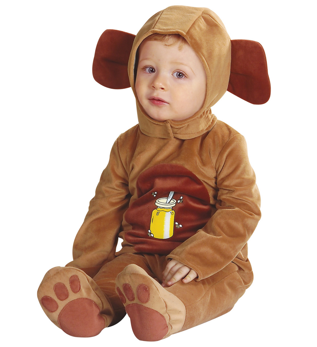 Costume Vestito Abito Travestimento Carnevale Cosplay Bambino Orsetto 12/18 Mesi Cm. 92 - 2753b