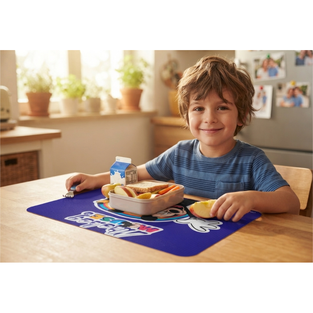 Tovaglietta Topolino DISNEY in Plastica Morbida Antiscivolo Ripiegabile Lavabile da Colazione Pranzo Cm.44x30 - Mic0979
