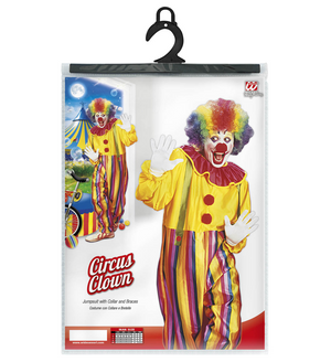 Costume Vestito Abito Travestimento Carnevale Cosplay Adulto - Circus Clown - 3963
