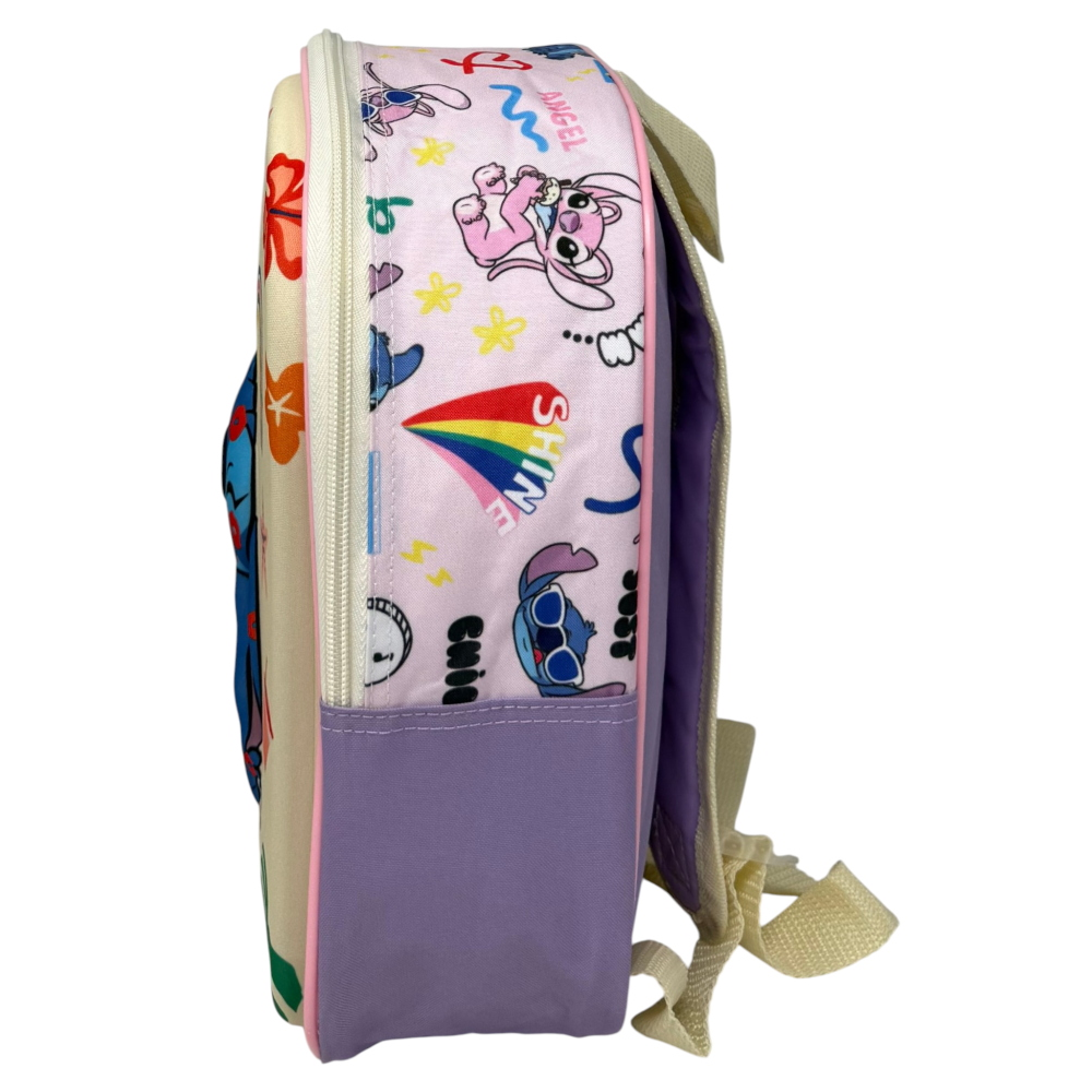 Zaino Asilo 3d Stitch DISNEY Borsa Scuola Materna O Tempo Libero 29 CM - Zh25000