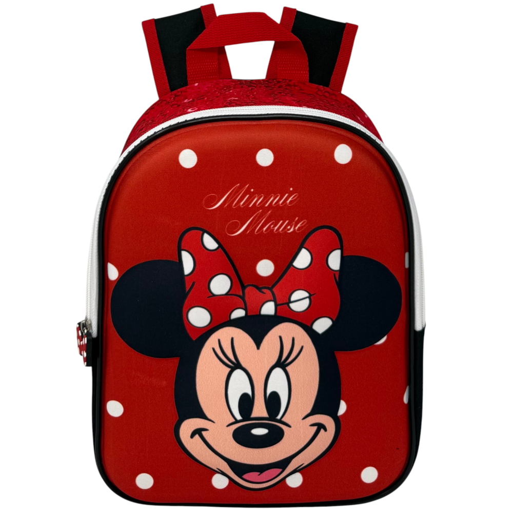 Zaino Asilo 3d Minnie DISNEY Borsa Scuola Materna O Tempo Libero 29 CM - Zh25022