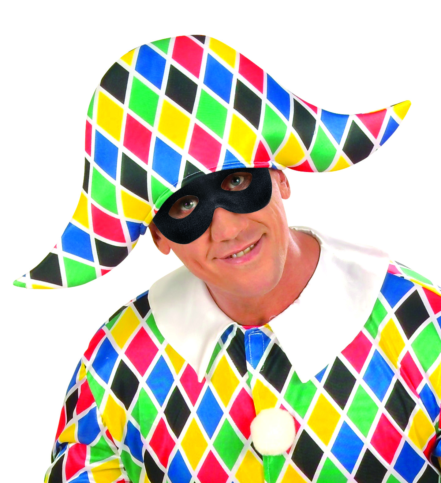 Mascherina Domino Phantom Nero Accessori per Abito Vestito Travestimento Carnevale Bambino