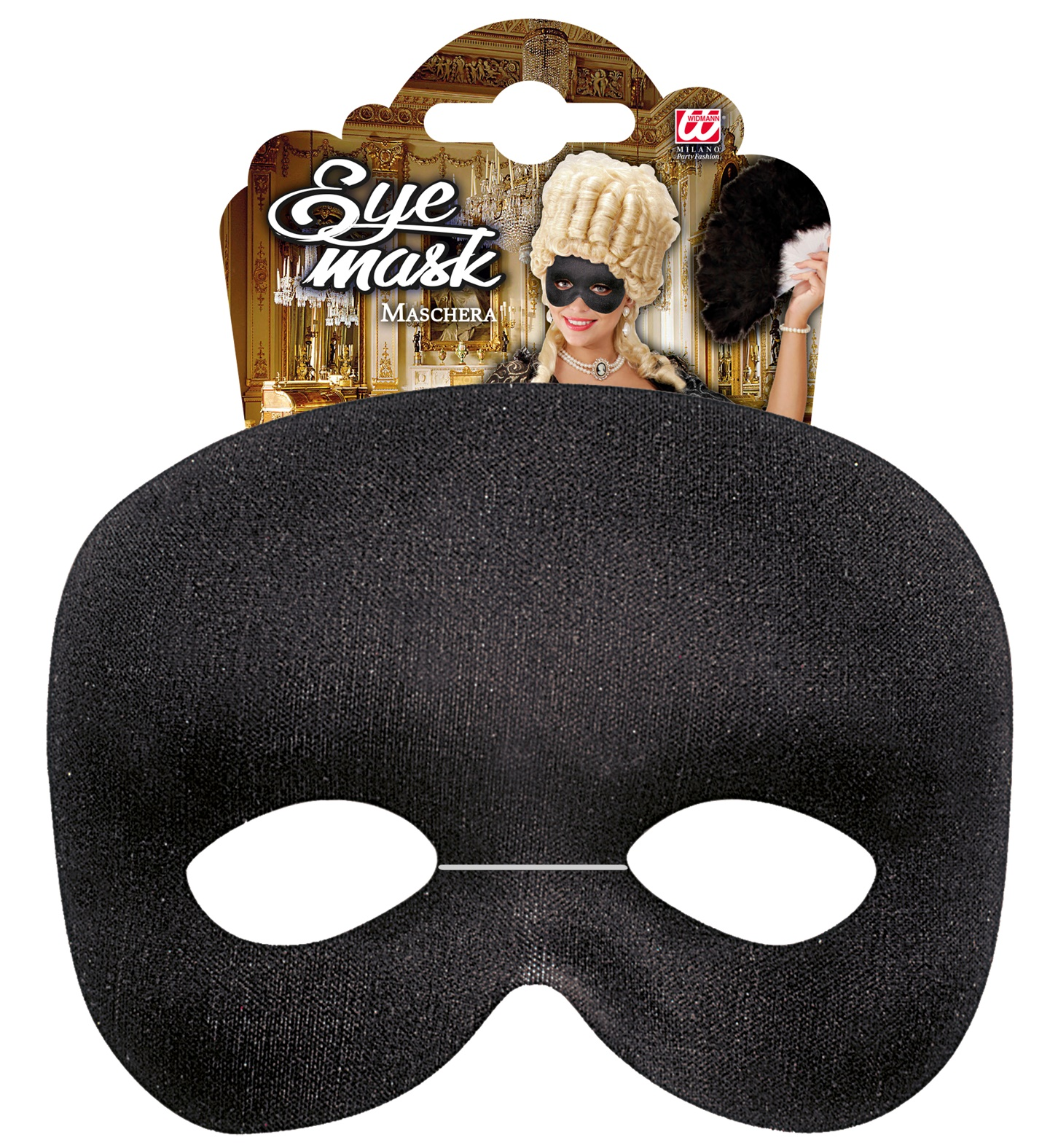 Mascherina Domino Phantom Nero Accessori per Abito Vestito Travestimento Carnevale Bambino