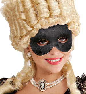 Mascherina Domino Phantom Nero Accessori per Abito Vestito Travestimento Carnevale Bambino