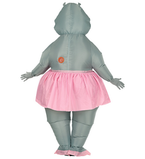 Costume Ippopotamo Ballerina Gonfiabile Travestimento Carnevale Cosplay Adulto - 75513