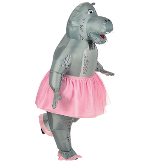 Costume Ippopotamo Ballerina Gonfiabile Travestimento Carnevale Cosplay Adulto - 75513
