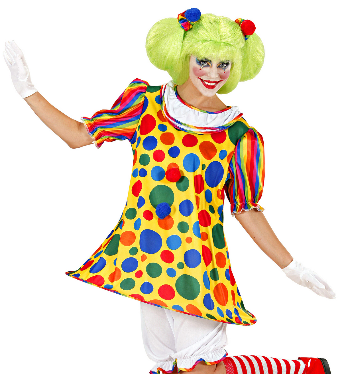 Costume Vestito Abito Travestimento Carnevale Cosplay Adulto Donna -  Clown - 7613
