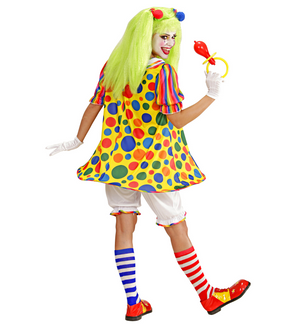 Costume Vestito Abito Travestimento Carnevale Cosplay Adulto Donna -  Clown - 7613