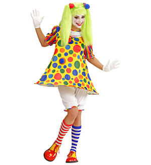 Costume Vestito Abito Travestimento Carnevale Cosplay Adulto Donna -  Clown - 7613
