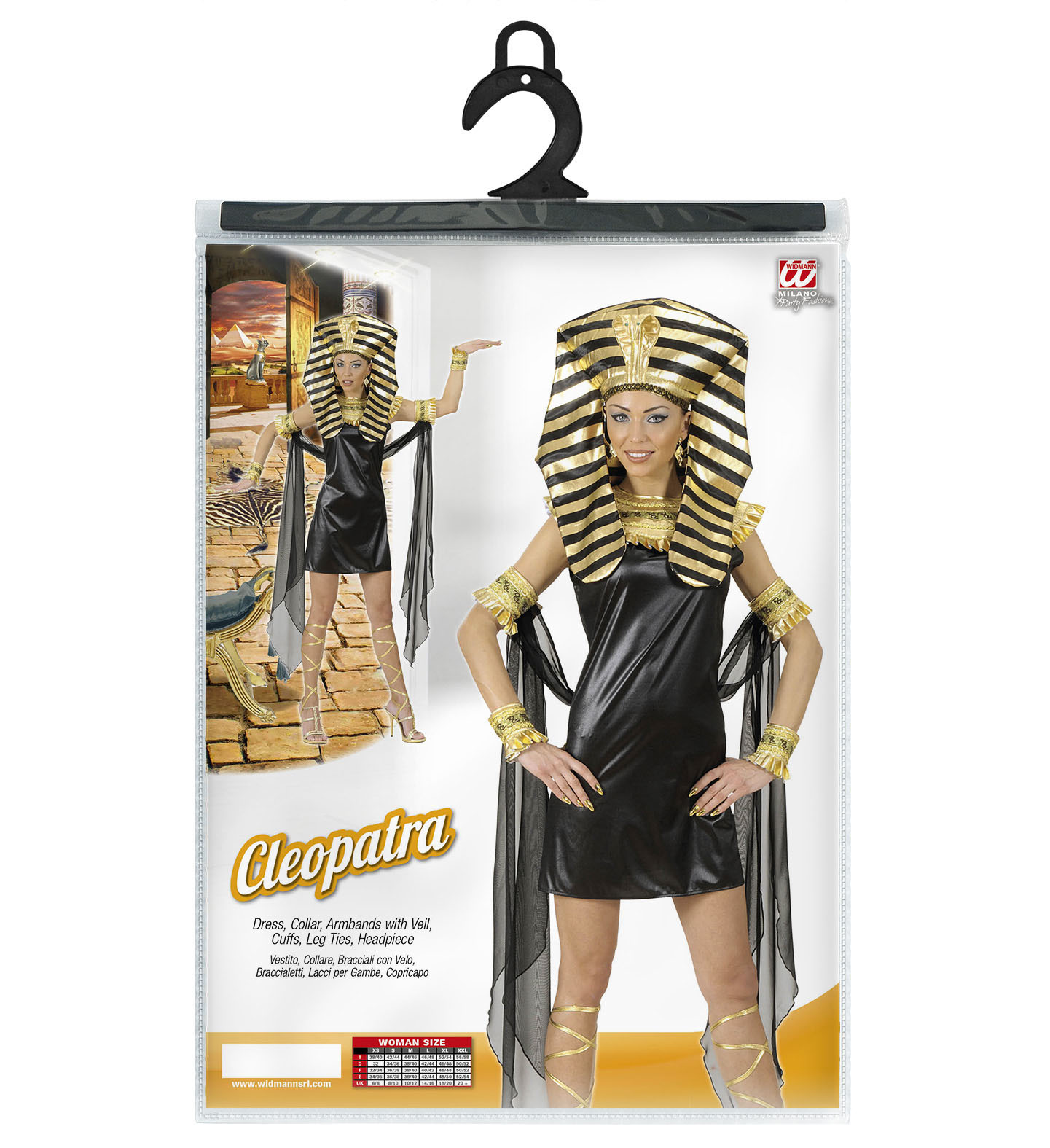 Costume Vestito Abito Travestimento Carnevale Cosplay Adulto Donna - Cleopatra - 7687
