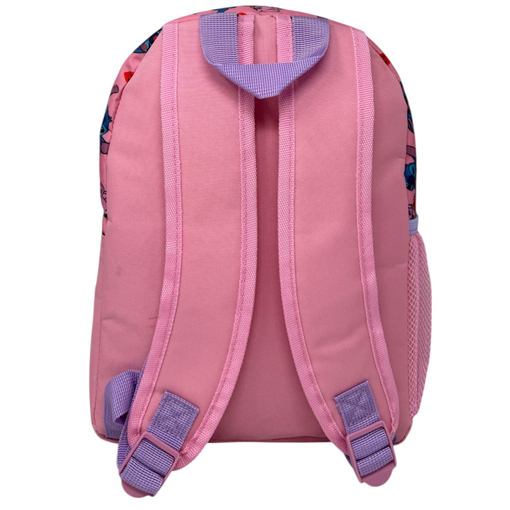 Zaino Asilo Stitch Angel DISNEY con Tasca Frontale Borsa Passeggio 31 CM - Zh25004