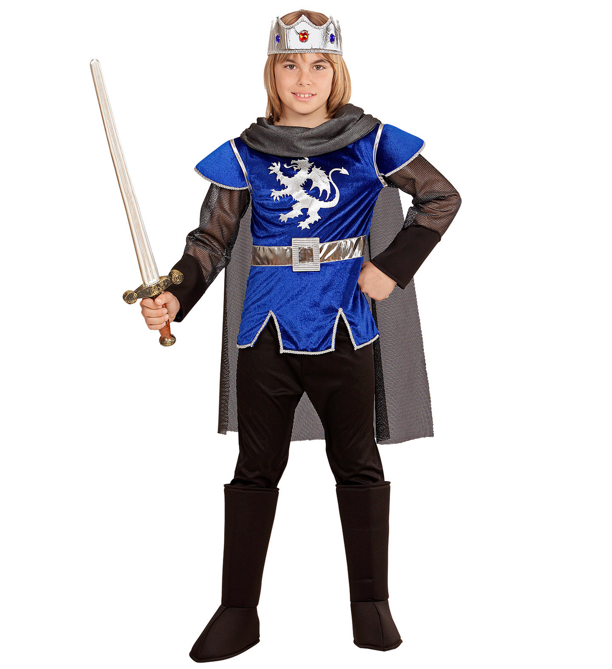 Costume Vestito Abito Travestimento Carnevale Cosplay Bambino - Re Artù - 0550