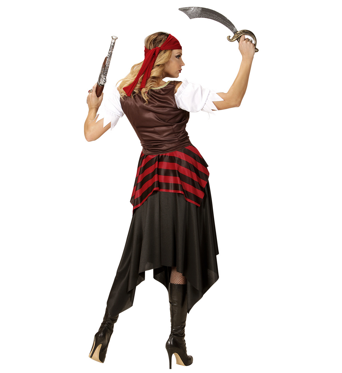 Costume Vestito Abito Travestimento Carnevale Cosplay Adulto Donna - Pirata - 0562
