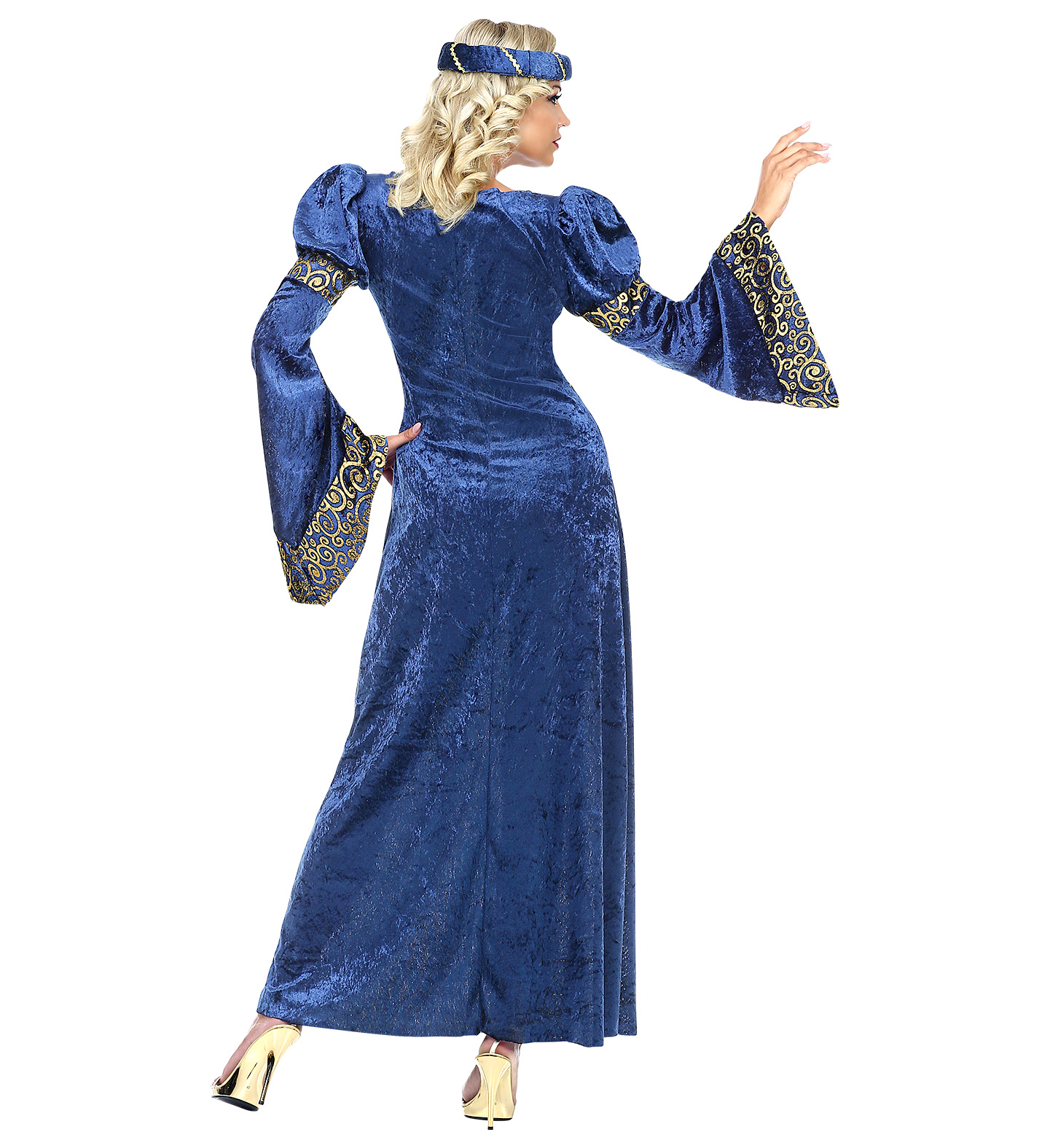 Costume Vestito Abito Travestimento Carnevale Cosplay Adulto Donna - Dama Del Rinascimento - 0732