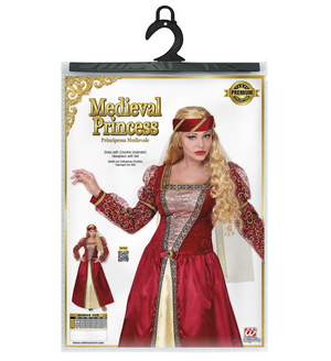 Costume Vestito Abito Travestimento Carnevale Cosplay Adulto Donna - Principessa Medievale - 0733
