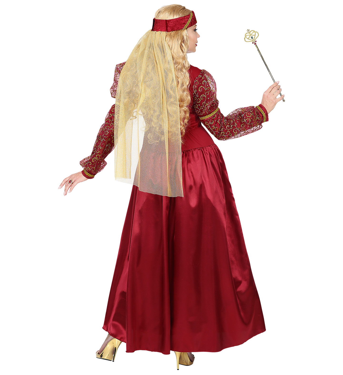 Costume Vestito Abito Travestimento Carnevale Cosplay Adulto Donna - Principessa Medievale - 0733