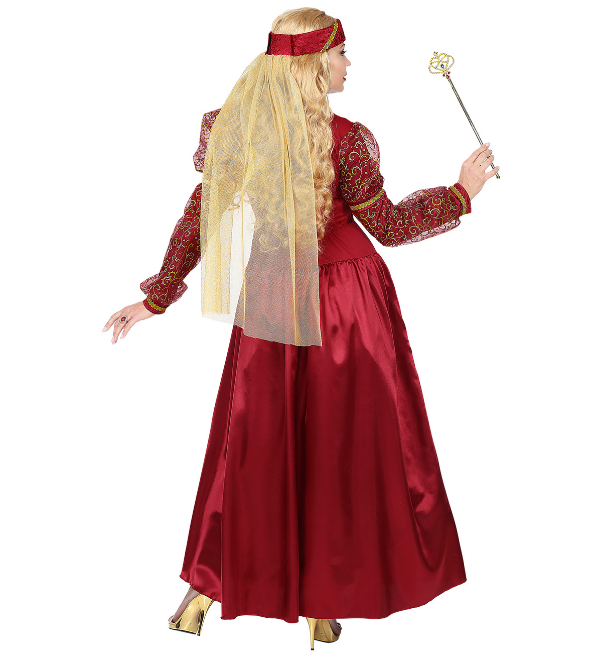 Costume Vestito Abito Travestimento Carnevale Cosplay Adulto Donna - Principessa Medievale - 0733