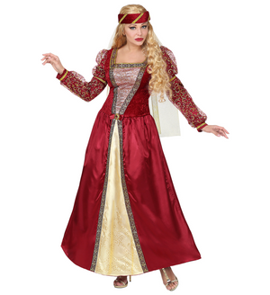 Costume Vestito Abito Travestimento Carnevale Cosplay Adulto Donna - Principessa Medievale - 0733