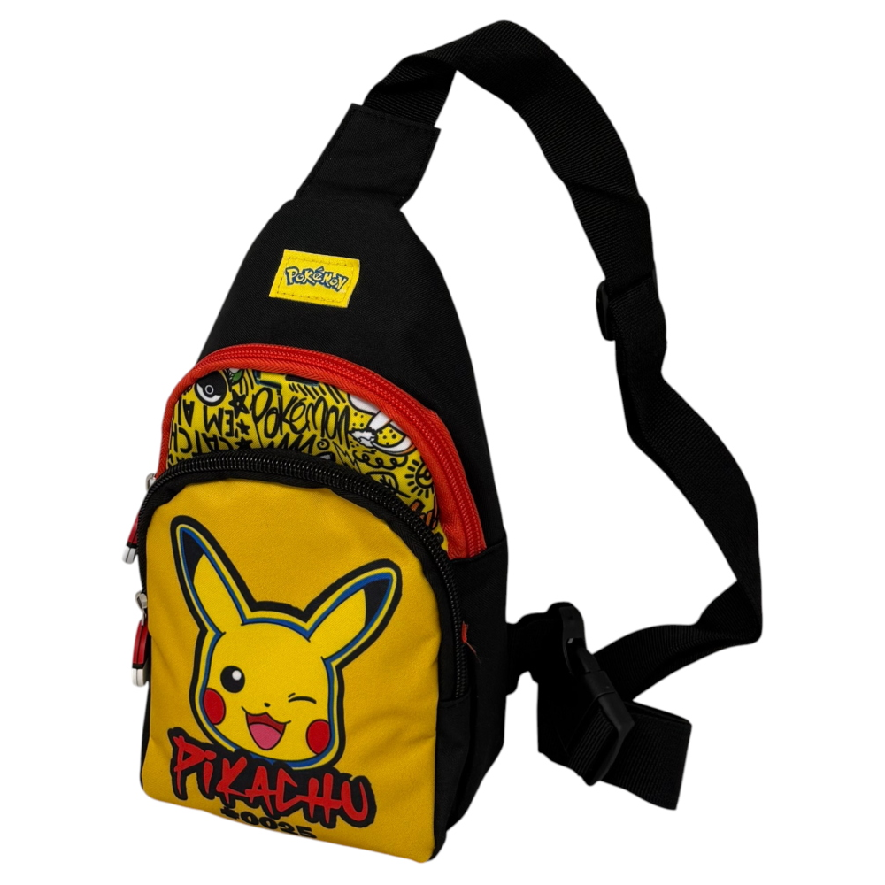 Marsupio Pikachu Pokémon con Tracolla Regolabile Borsello da Passeggio con Cintura - Zh25061