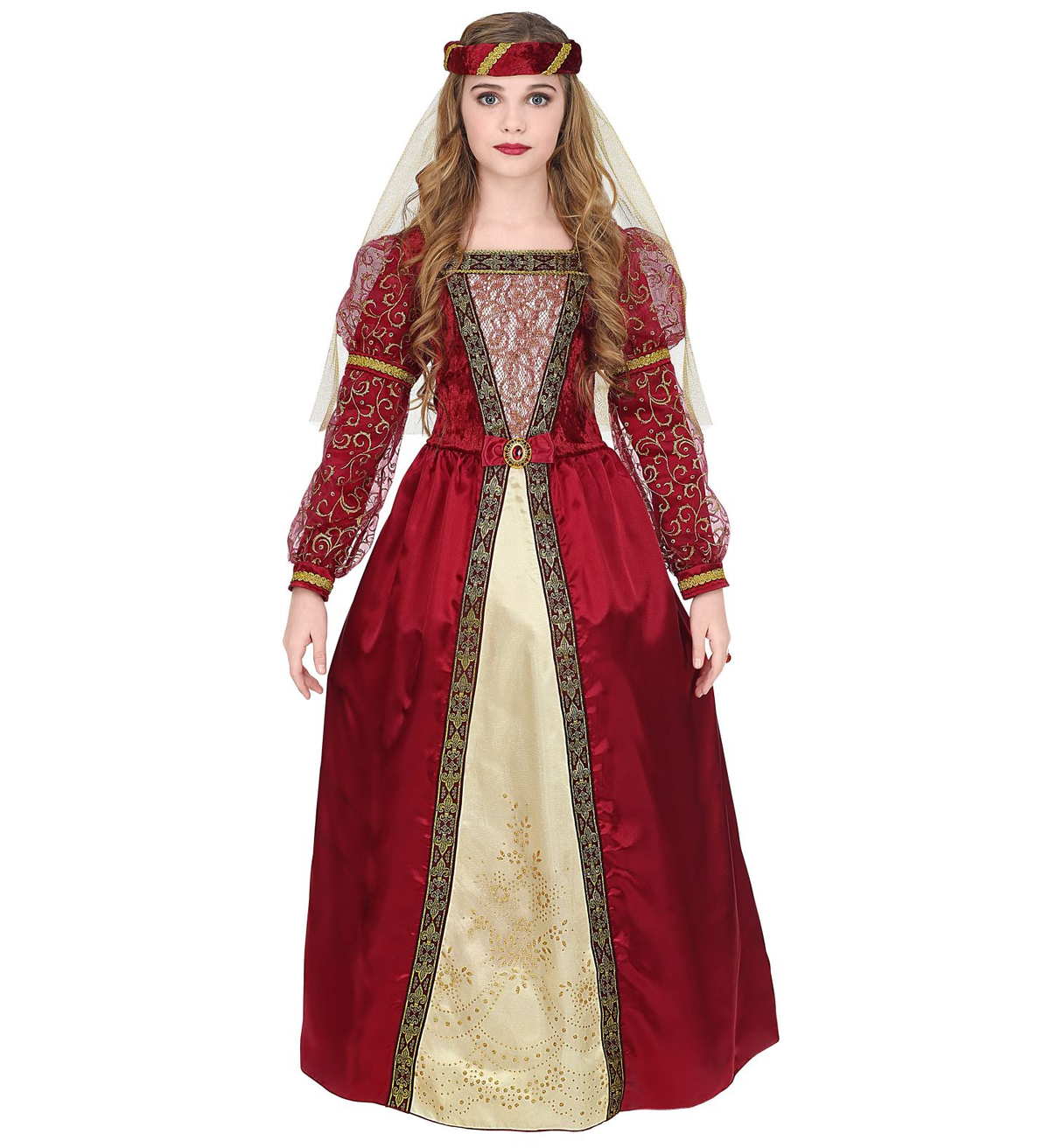 Costume Vestito Abito Travestimento Carnevale Cosplay Bambina - Principessa Medievale - 0733