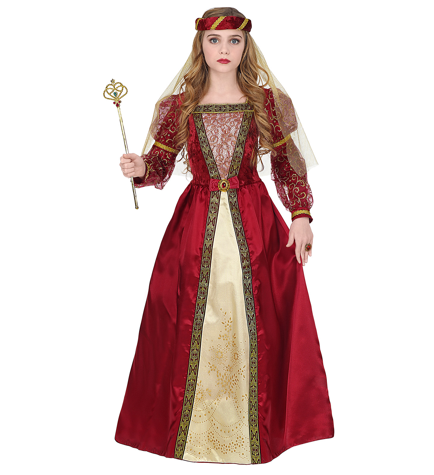Costume Vestito Abito Travestimento Carnevale Cosplay Bambina - Principessa Medievale - 0733