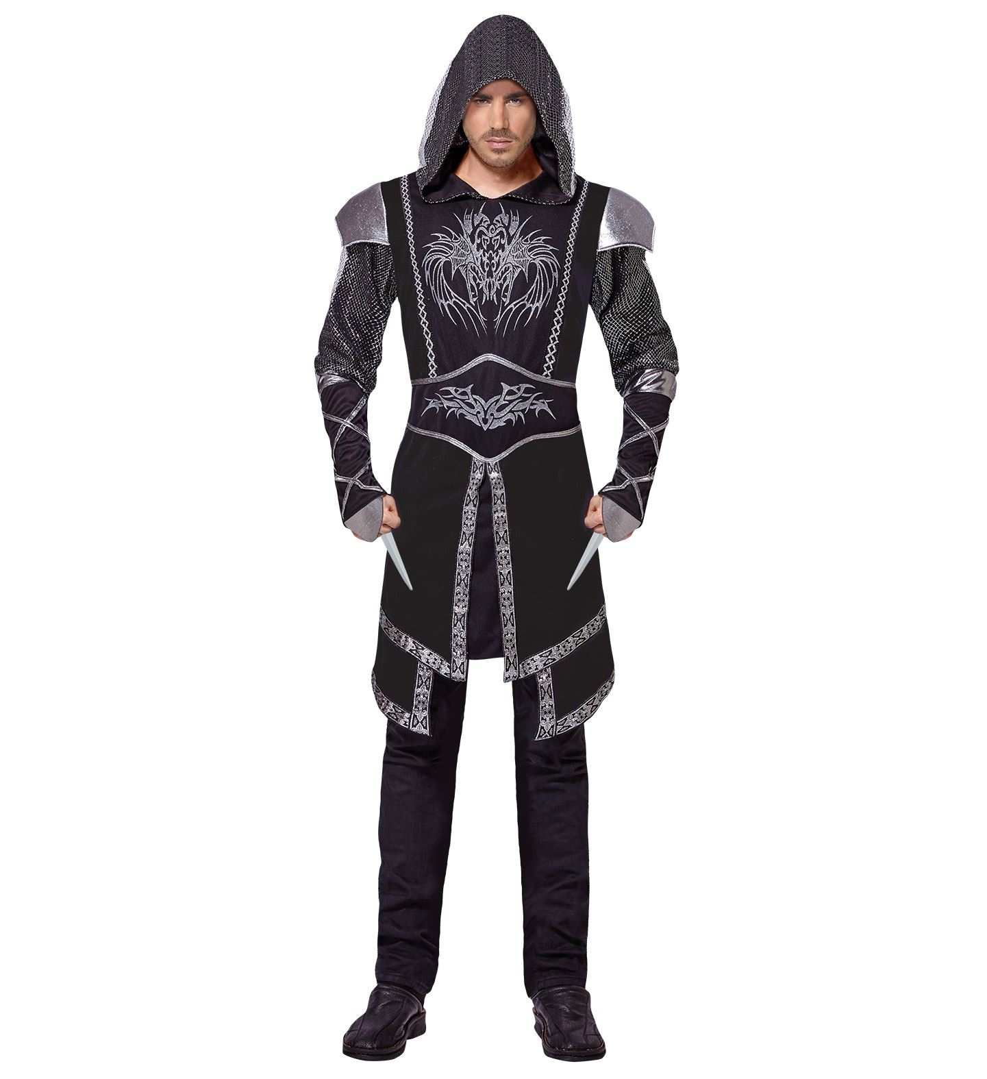 Costume Vestito Abito Travestimento Carnevale Cosplay Adulto - Assassino Oscuro - 0773