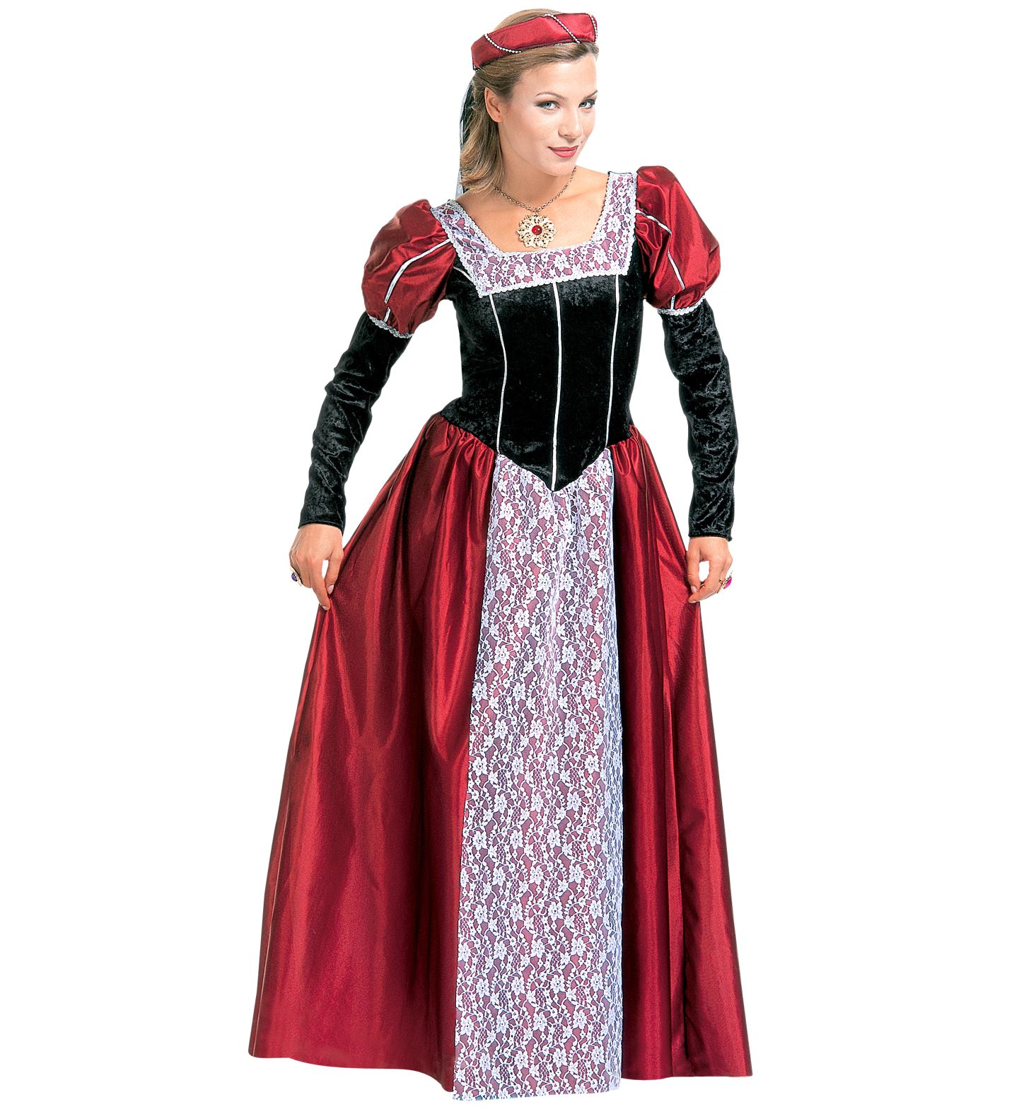 Costume Vestito Abito Travestimento Carnevale Cosplay Donna Adulto - Castellana - 3548