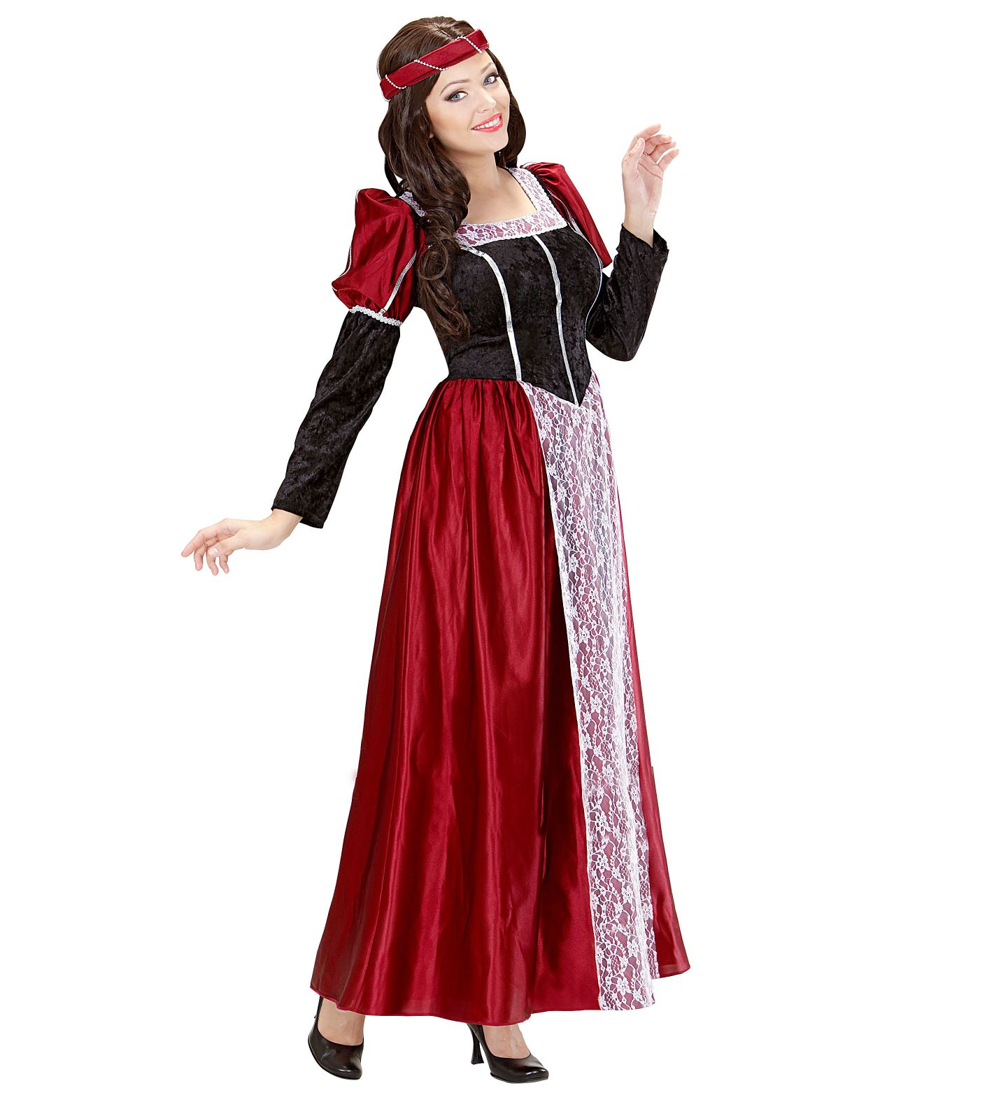 Costume Vestito Abito Travestimento Carnevale Cosplay Donna Adulto - Castellana - 3548