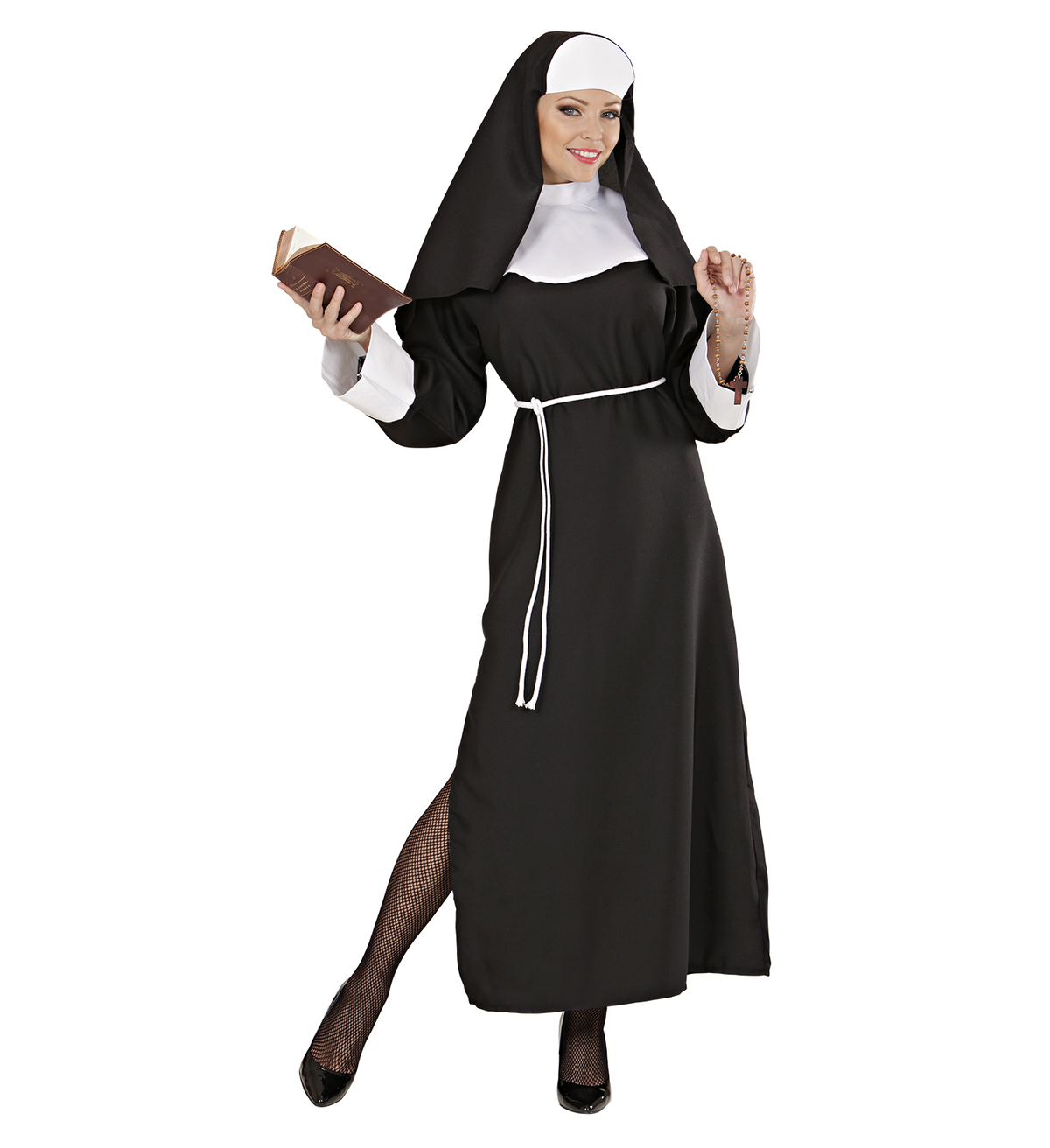 Costume Vestito Abito Travestimento Carnevale Cosplay Donna Adulto - Suor Teresa - 4459