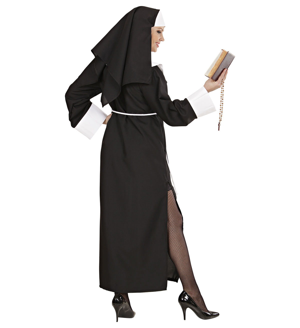Costume Vestito Abito Travestimento Carnevale Cosplay Donna Adulto - Suor Teresa - 4459