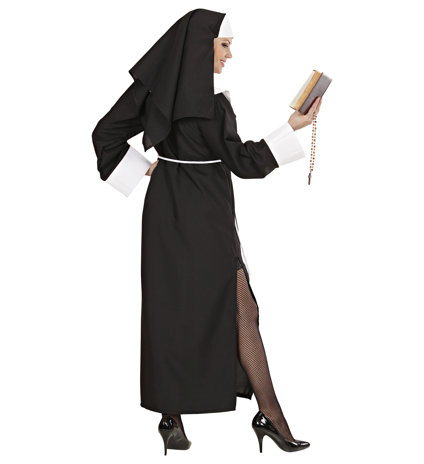 Costume Vestito Abito Travestimento Carnevale Cosplay Donna Adulto - Suor Teresa - 4459