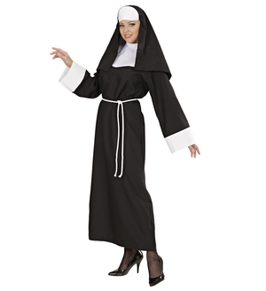 Costume Vestito Abito Travestimento Carnevale Cosplay Donna Adulto - Suor Teresa - 4459