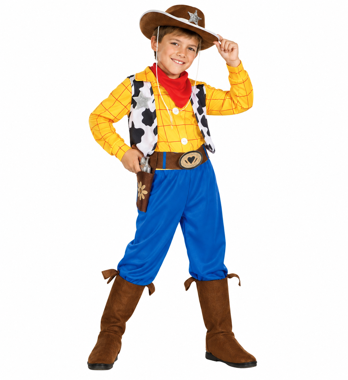 Costume Vestito Abito Travestimento Carnevale Cosplay Bambino Billy Cowboy - 3833