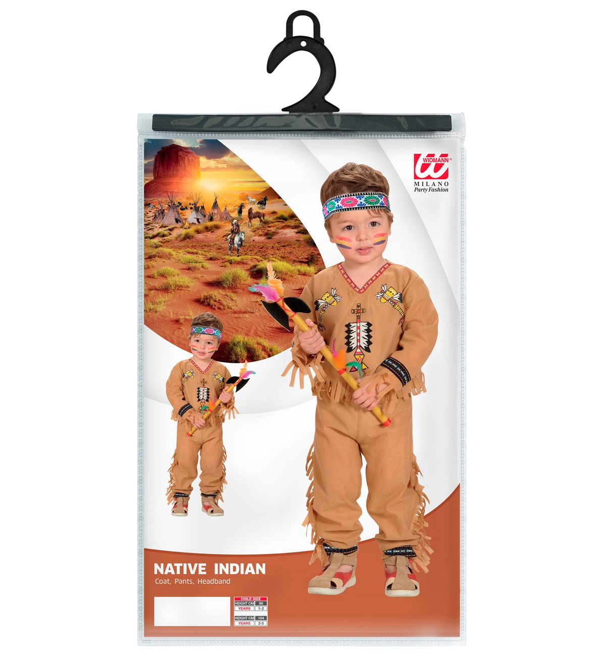 Costume Vestito Abito Travestimento Carnevale Cosplay Bambino - Indiano - 4892